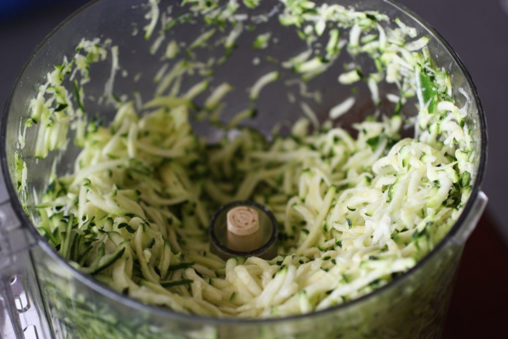 A handy dandy food processor will help make prep super easy and lickety split. By hand also works. 